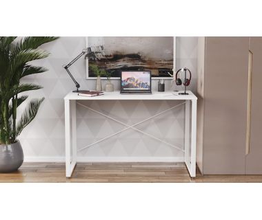 Письмовий стіл Ferrum-decor Серії Коннект 75x120x600 білий ДСП Білий 16мм (FRD-104207)