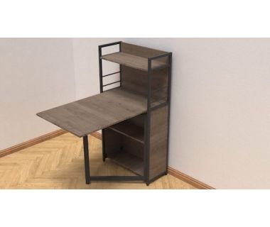 Стол книга с этажеркой Практик 1 Ferrum-decor 1200x640x990 Черный металл ДСП Дуб Сонома Трюфель 16 мм (FRD-104615) Стол книга с этажеркой Практик 1 Ferrum-decor 1200x640x990 Черный металл ДСП Дуб Сонома Трюфель 16 мм (FRD-104615)