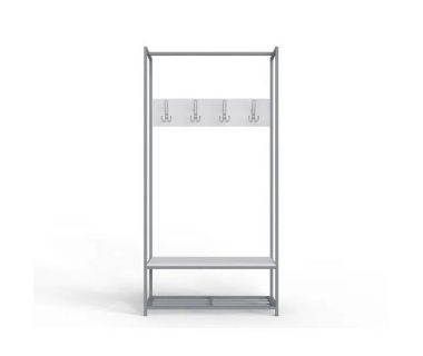 Вешалка напольная Ferrum-decor Трелис 13 180x90x38 серый ДСП Белый 16мм (FRD-104337)