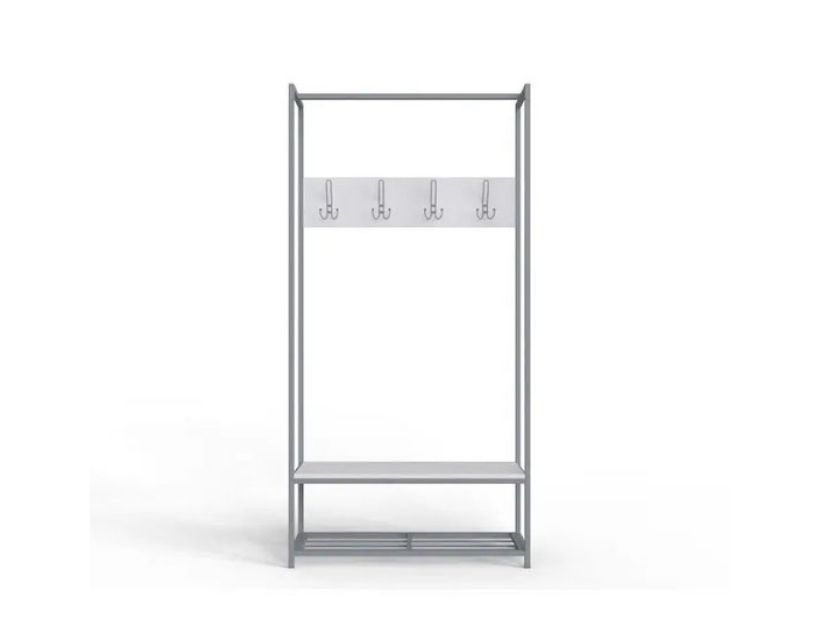 Вешалка напольная Ferrum-decor Трелис 13 180x90x38 серый ДСП Белый 16мм (FRD-104337)