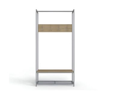 Вешалка напольная Ferrum-decor Трелис 13 180x90x38 серый ДСП Дуб Сонома 16мм (FRD-104340)