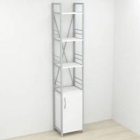Этажерка 4/34 Ferrum-decor Серии Конект с тумбой 179x34x28 Серый ДСП (FRD-104477)