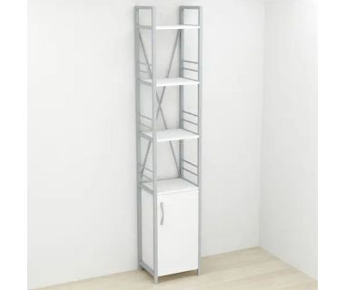 Этажерка 4/34 Ferrum-decor Серии Конект с тумбой 179x34x28 Серый ДСП (FRD-104477)
