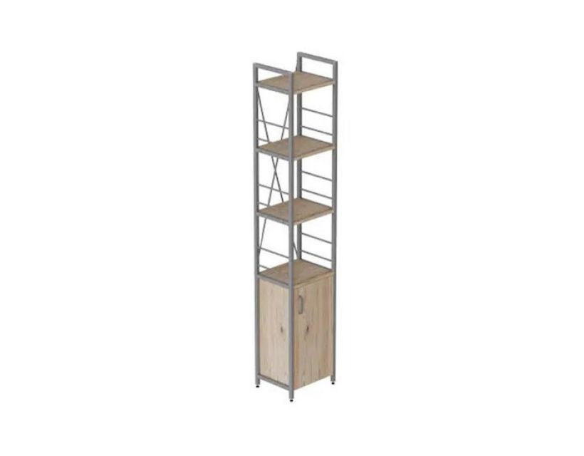 Етажерка 4/34 Серії Конект із тумбою 179x34x28 Сірий ДСП Дуб Сан-Марино FRD-104478