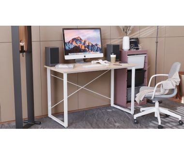 Компьютерный стол Ferrum-decor Дейв 75x120x70 белый ДСП Дуб Артизан 32мм (FRD-102184)
