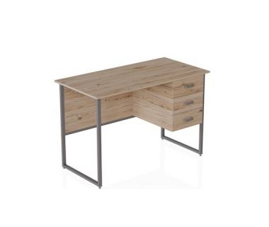 Компьютерный стол Ferrum-decor Гарри 75x140x70 серый ДСП Дуб Артизан 32мм (FRD-101489)