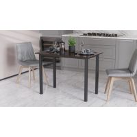 Стол универсальный Knap Ferrum-decor 750x1400x700 Черный металл ДСП Венге Магия 16 мм (FRD-106380)