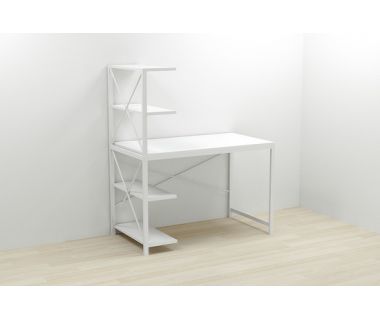 Компьютерный стол Ferrum-decor Джек 75x140x60 Белый ДСП (FRD-104407)