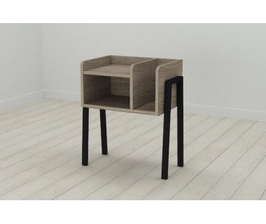 Тумба модульная Ferrum-decor Амели 540x450x320 металл Черный ДСП Сонома Трюфель 16 мм (FRD-103008) Тумба модульная Ferrum-decor Амели 540x450x320 металл Черный ДСП Сонома Трюфель 16 мм (FRD-103008)