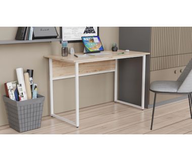 Комп'ютерний стіл Ferrum-decor Коді 75x120x60 білий ДСП Дуб Артізан 16мм (FRD-101194)