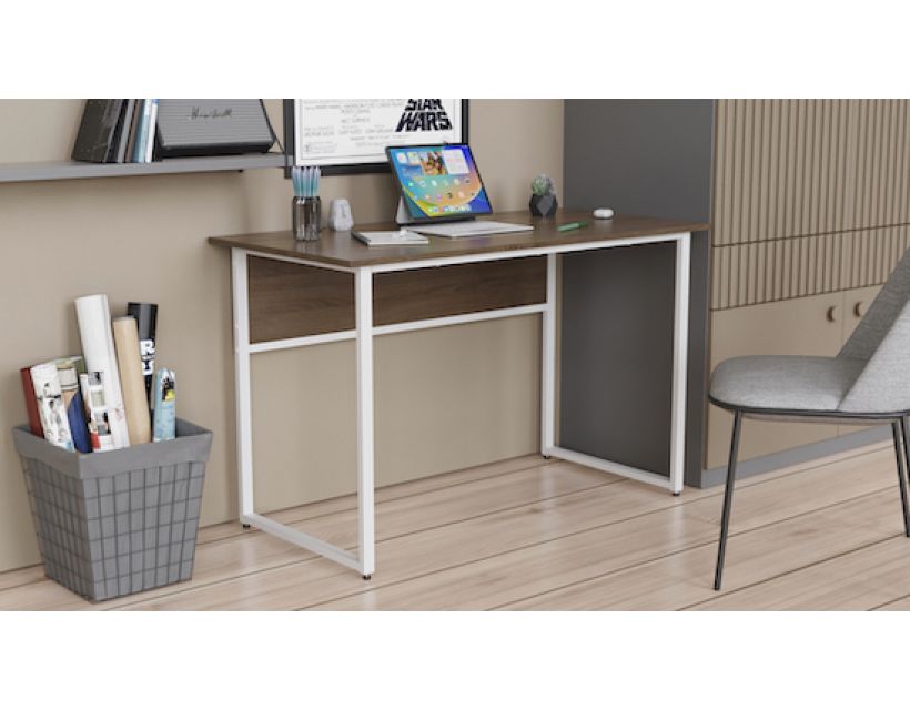 Комп'ютерний стіл Ferrum-decor Коді 75x120x60 білий ДСП Дуб Сонома Труфель 16мм (FRD-101193)