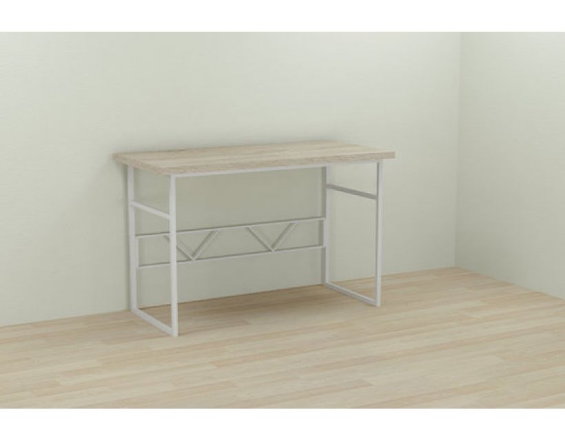Компьютерный стол Ferrum-decor Райан 75x140x70 белый ДСП Дуб Сонома 32мм (FRD-101177)