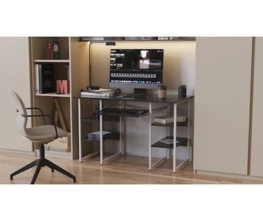 Компьютерный стол Тим 75x120x70 белый ДСП Сосна Кембра 16мм FRD-101375 Компьютерный стол Тим 75x120x70 белый ДСП Сосна Кембра 16мм FRD-101375