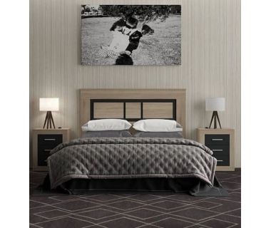 Комплект модульный в спальню Гербор Сара Дуб сонома + Антрацит (GRB-1231)