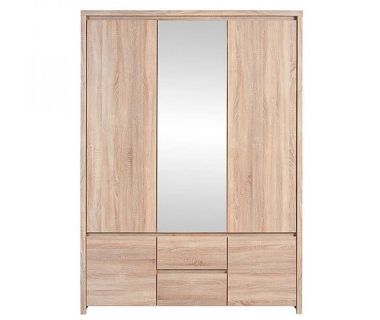 Шкаф трехдверный с зеркалом BRW (БРВ) Каспиан SZF5D2S Дуб сонома (GRB-1726) Шкаф трехдверный с зеркалом BRW (БРВ) Каспиан SZF5D2S Дуб сонома (GRB-1726)