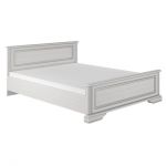 Кровать двуспальная (без основания под матрас) Гербор Уайт 160 СН 160x200 см Ясень снежный + Сосная серебряная (GRB-1176)