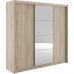 Шафа-купе тридверна з дзеркалом Гербор Маріо 220 Дуб сонома (GRB-1882)