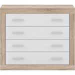 Комод в спальню Гербор Сара KOM4S Дуб сонома + Нимфея альба (GRB-1150)