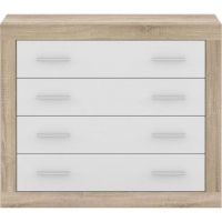 Комод в спальню Гербор Сара KOM4S Дуб сонома + Нимфея альба (GRB-1150)
