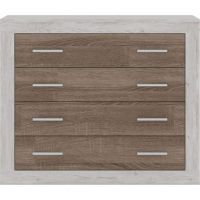 Комод у спальню Гербор Сара KOM4S Сосна каньйон + Дуб сонома трюфель (GRB-1151)