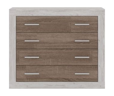 Комод в спальню Гербор Сара KOM4S Сосна каньон + Дуб сонома трюфель (GRB-1151)