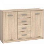 Комод в гостиную Гербор Непо KOM2D4S Дуб сонома (GRB-1141)