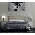 Комплект модульный в спальню Гербор Сара Дуб сонома + Нимфея альба (GRB-1232)