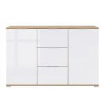 Комод в гостиную BRW (БРВ) Злата KOM2D3S Дуб тахо + Белый матовый (GRB-1516)