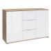 Комод у вітальню BRW (БРВ) Злата KOM2D3S Дуб тахо + Білий матовий (GRB-1516)