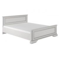 Кровать двуспальная (без основания под матрас) Гербор Уайт 160 СН 160x200 см Ясень снежный + Сосная серебряная (GRB-1176)