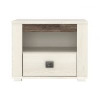 Тумба прикроватная Гербор Селена Ясень снежный (GRB-1049)