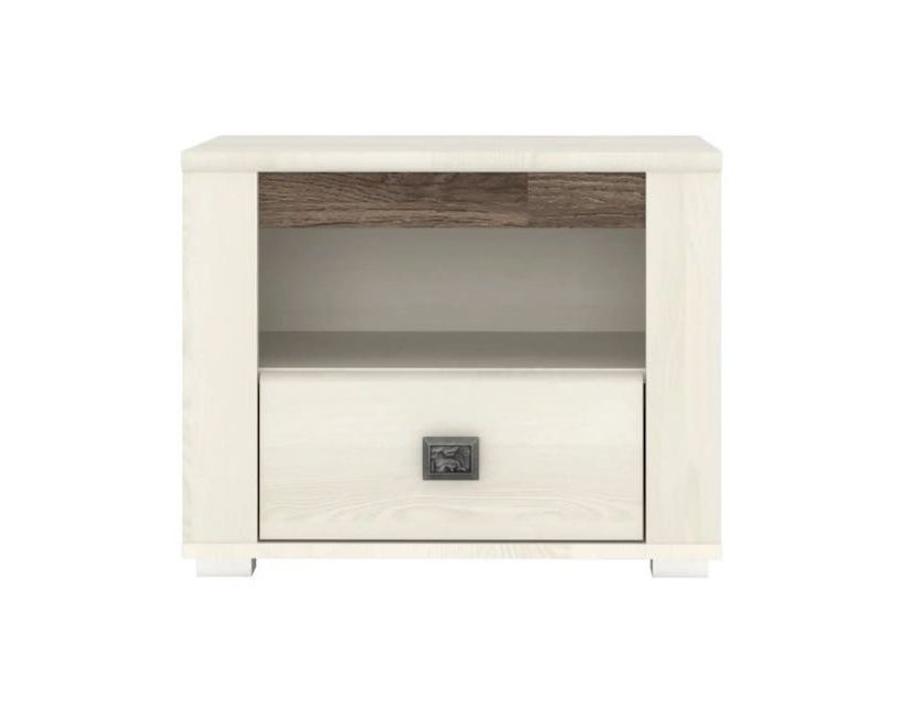 Тумба прикроватная Гербор Селена Ясень снежный (GRB-1049)