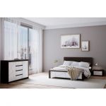 Комплект модульный в спальню BRW (БРВ) Каспиан МДФ N77780 Венге магия + Белый снег (GRB-1733)