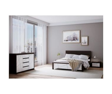 Комплект модульный в спальню BRW (БРВ) Каспиан МДФ N77780 Венге магия + Белый снег (GRB-1733) Комплект модульный в спальню BRW (БРВ) Каспиан МДФ N77780 Венге магия + Белый снег (GRB-1733)