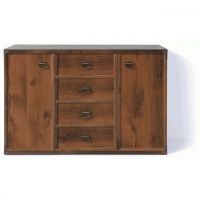 Комод у спальню BRW (БРВ) Індіана JKOM2D4S/130 Дуб шутер (GRB-1573)