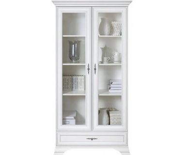 Пенал-витрина BRW (БРВ) Кентукки REG2W1S Белый альпийский (GRB-1776)