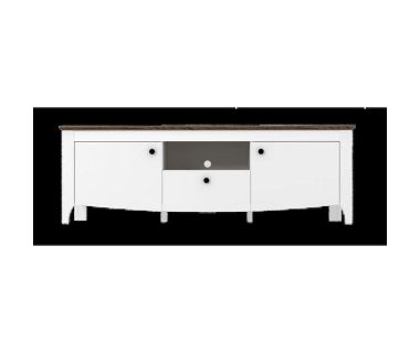 Тумба под телевизор Гербор Карина RTV2D1S Нимфея альба + Дуб сонома трюфель (GRB-1356)