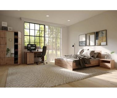 Комплект модульный в спальню Гербор Шанталь N100021 Дуб санремо светлый (GRB-1236) Комплект модульный в спальню Гербор Шанталь N100021 Дуб санремо светлый (GRB-1236)