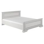 Кровать двуспальная (без основания под матрас) Гербор Уайт 160 160x200 см Ясень снежный + Сосная серебряная (GRB-1177)