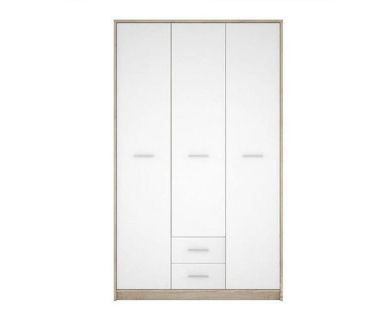 Шкаф для одежды с ящиками Гербор Непо SZF3D2S N Дуб сонома + Нимфея альба (GRB-1438)