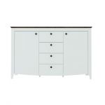 Комод в гостиную Гербор Карина KOM2D4S Пепельный + Антрацит (GRB-1124)