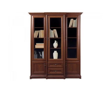 Пенал-вітрина Гербор Соната 3w/2s Каштан (GRB-1075) Пенал-вітрина Гербор Соната 3w/2s Каштан (GRB-1075)