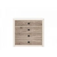 Комод у вітальню BRW (БРВ) Коен 2 KOM4S (телескопи) Сосна арізонська + Дуб корабельний (GRB-1503)