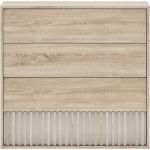 Комод в спальню Гербор Брус KOM4S (телескопы) Дуб сонома + Нимфея альба (GRB-1116)