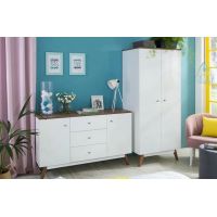 Модульна стінка для вітальні Гербор Тата N100017 Німфея альба + Горіх Верона (GRB-1334)