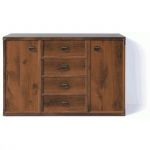 Комод в спальню BRW (БРВ) Индиана JKOM2D4S/130 Дуб шутер (GRB-1573)