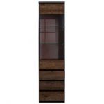 Пенал-вітрина BRW (БРВ) Джулі REG1W3SL/P Венге магія + Дуб конкордія (GRB-1679)