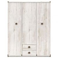 Шафа для одягу в спальню BRW (БРВ) Індіана JSZF3D2S/150 Сосна аризонська (GRB-1605)