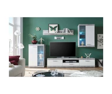 Модульная стенка для гостиной BRW (БРВ) Кэтлин Бетон + Нимфея альба (GRB-1905) Модульная стенка для гостиной BRW (БРВ) Кэтлин Бетон + Нимфея альба (GRB-1905)