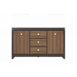 Комод в гостиную BRW (БРВ) Лорен KOM2D3S Венге магия + Монтеверде (GRB-1525)